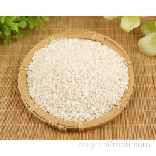 Arroz pegajoso contra nutrición de arroz blanco